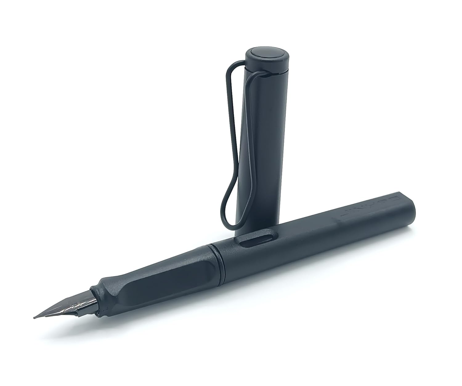 Jinhao 599 Alstar Designer Matt Black Fine Nib Fountain Pen, Smooth Writing for Students and Office