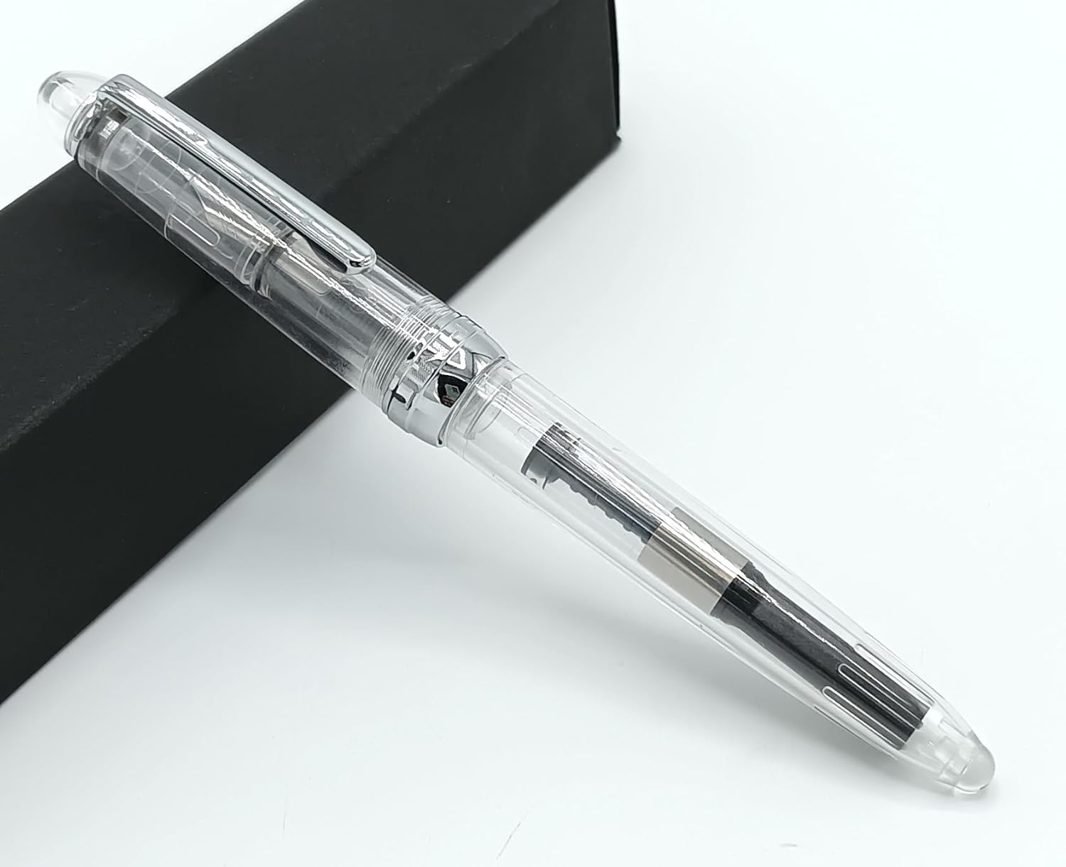 Jinhao 992 Clear Fountain Pen – Extra Fine and Fine Nib Options, Smooth Writing Pen with Converter