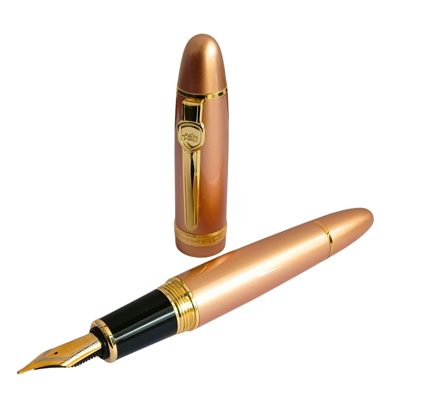 Jinhao 159 Heavyweight Signature Fountain Pen – Shiny Gold with