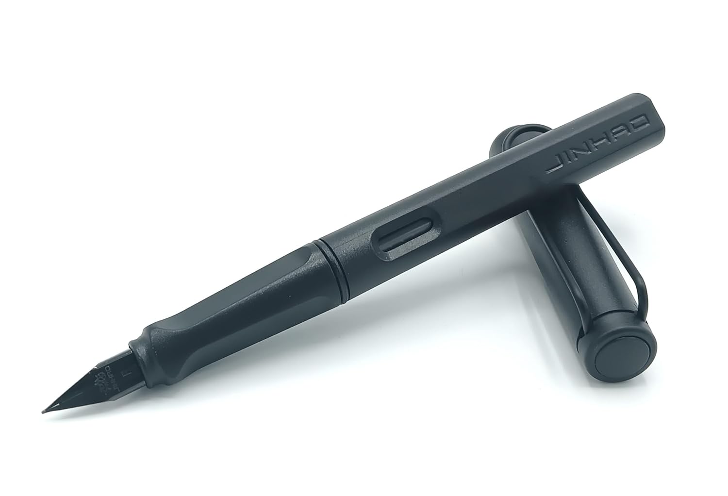Jinhao 599 Alstar Designer Matt Black Fine Nib Fountain Pen, Smooth Writing for Students and Office