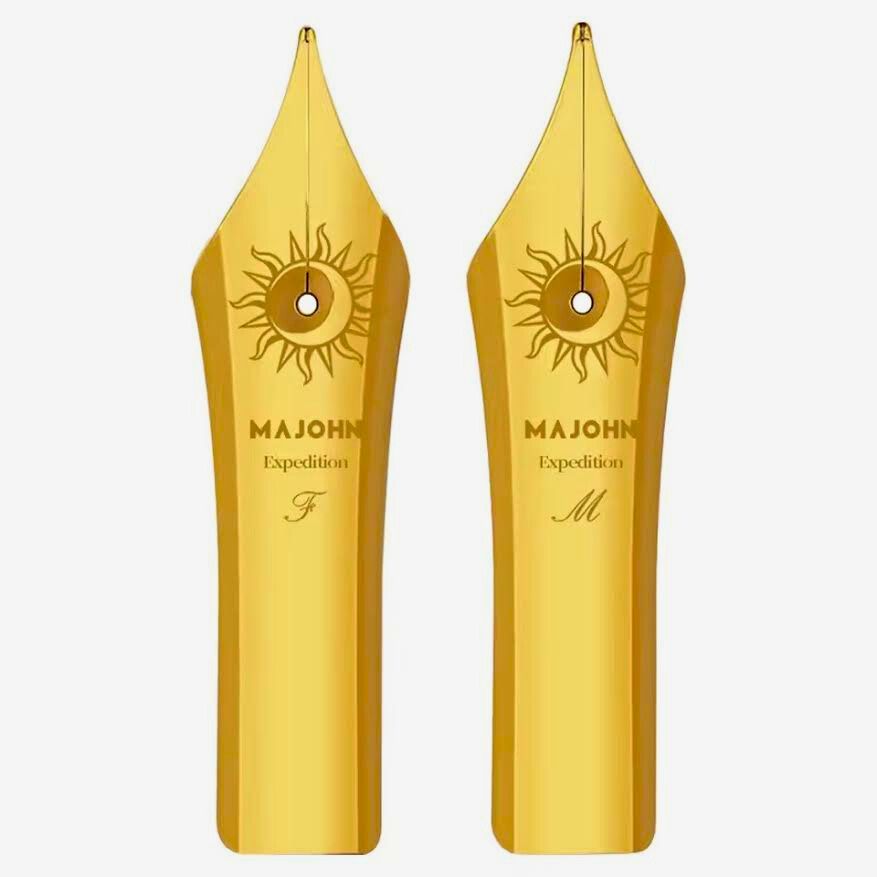 Majohn Size 8 Fountain Pen Nib – 40mm Replacement Nib for Majohn P139 (Size 8 Version) & P140 – Fine (0.5mm) / Medium (0.7mm) Optional – 1 Pc