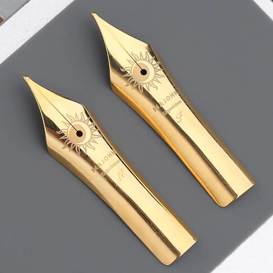Majohn Size 8 Fountain Pen Nib – 40mm Replacement Nib for Majohn P139 (Size 8 Version) & P140 – Fine (0.5mm) / Medium (0.7mm) Optional – 1 Pc