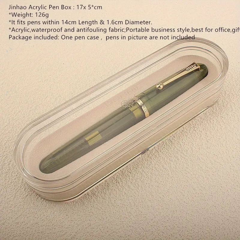 Jinhao Acrylic Clear Pen Box – Transparent Luxury Pen Storage & Gift Packaging Box – 1 Pc