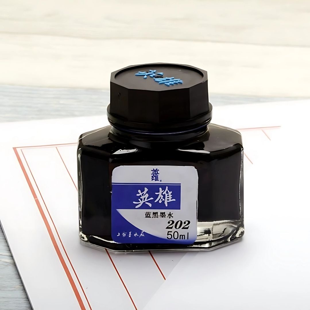 Hero 50ML Fountain Pen Ink – Non-Carbon, Smooth Writing, Professional Quality Ink Bottle (Red / Blue / Black / Blue-Black)