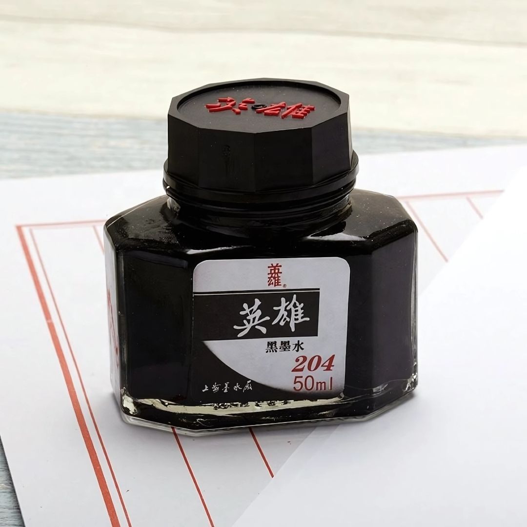 Hero 50ML Fountain Pen Ink – Non-Carbon, Smooth Writing, Professional Quality Ink Bottle (Red / Blue / Black / Blue-Black)