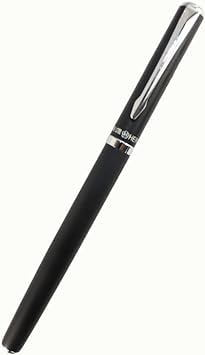 Hero 3266 Black All-Rounder Fountain Pen with 360° Smooth Nib and Fixed Converter – Chrome Trim Design
