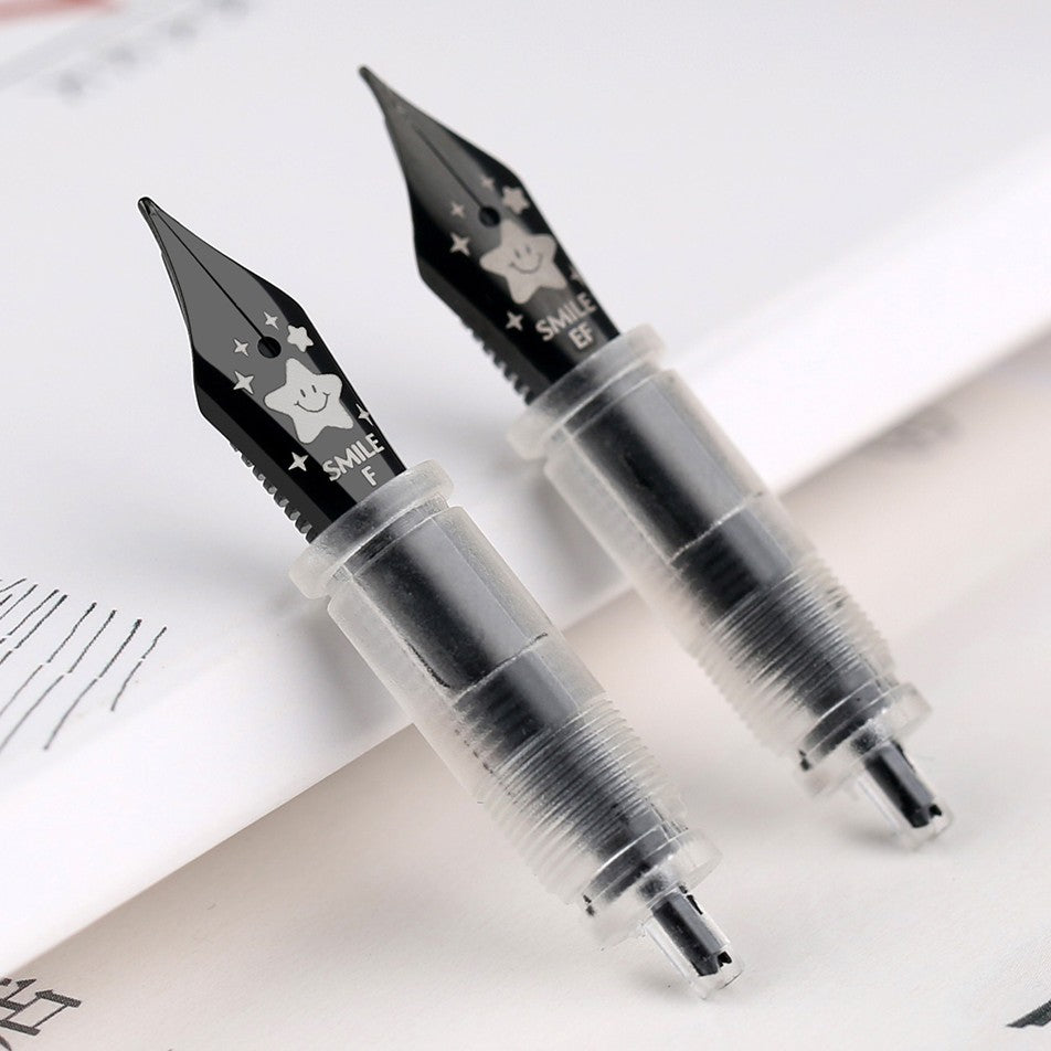 Moonman Wancai Replacement Nib Unit – Black Smile Nib, EF & F