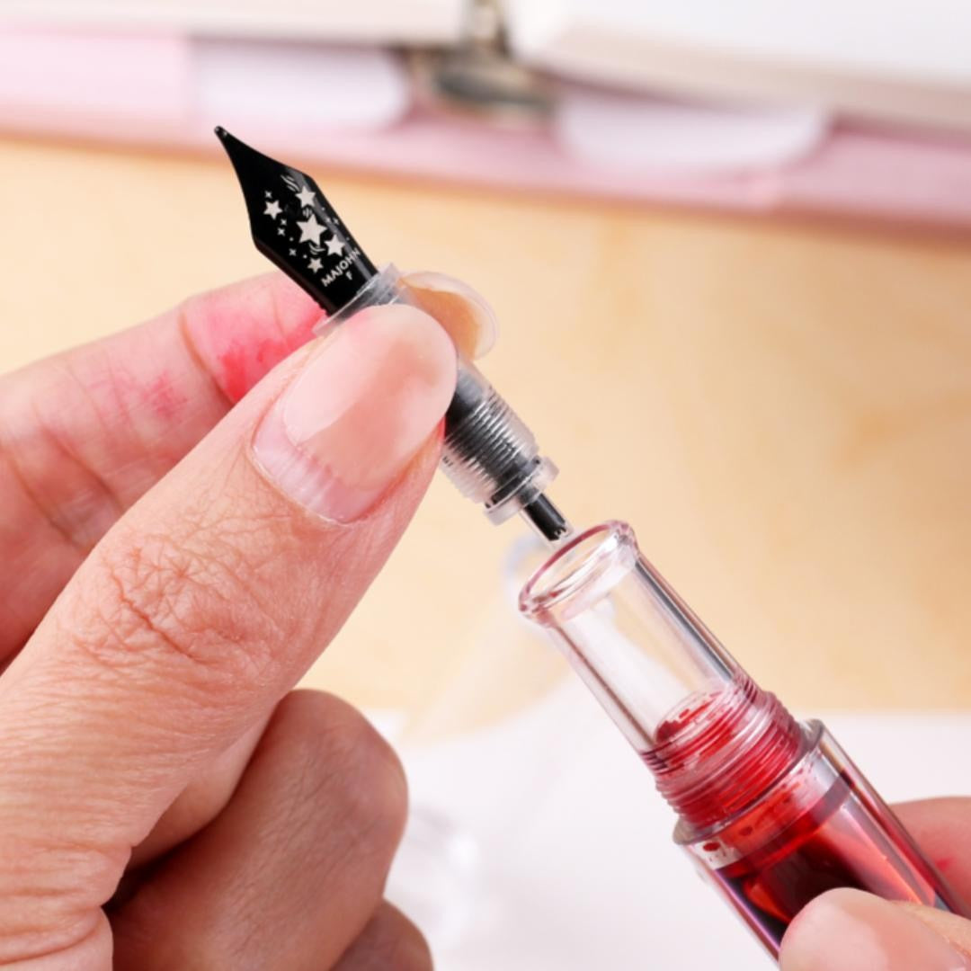 Moonman Wancai Replacement Nib Unit – Black Smile Nib, EF & F