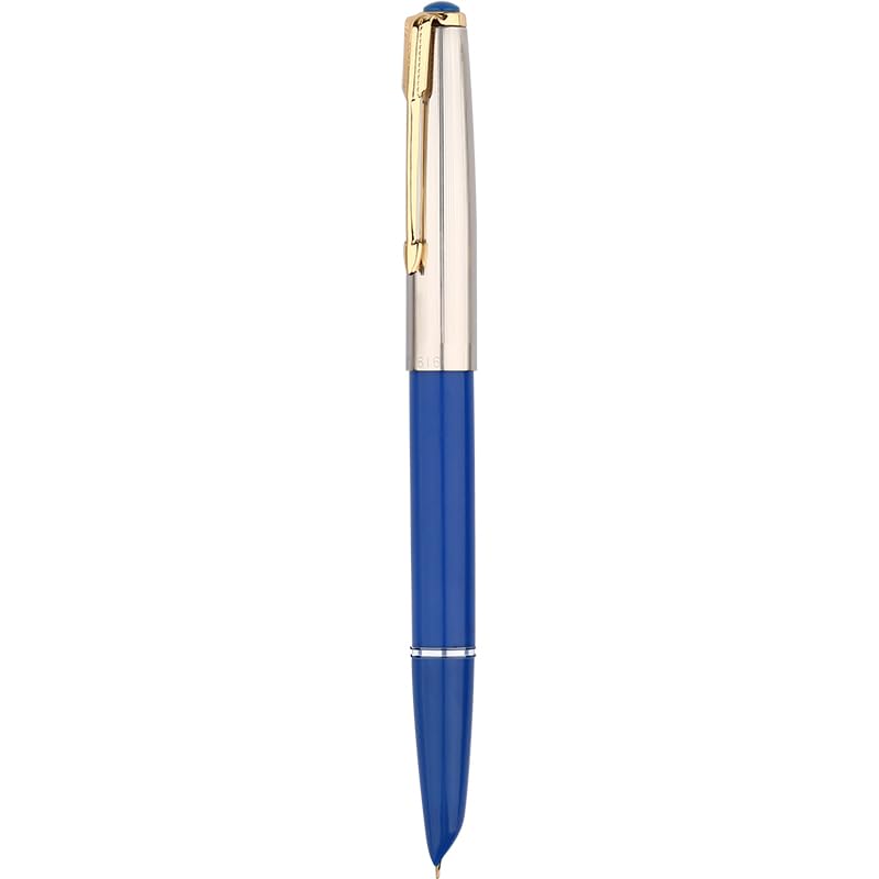 Hero 616 Fountain Pen with Iridium Extra-Fine 0.3mm Nib – Gold Cap, Smooth Writing, Lightweight Design with Converter – Available in Black, White, Yellow, Blue & Red