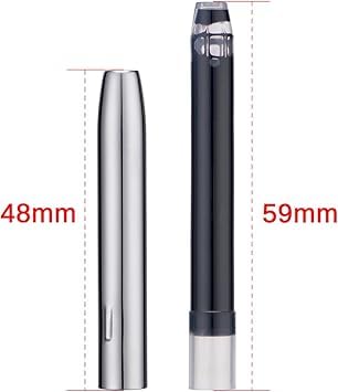 Jinhao 10 Retractable Fountain Pen Accessories – 1 Pack Metal Protector Cap with Black Ink Cartridge