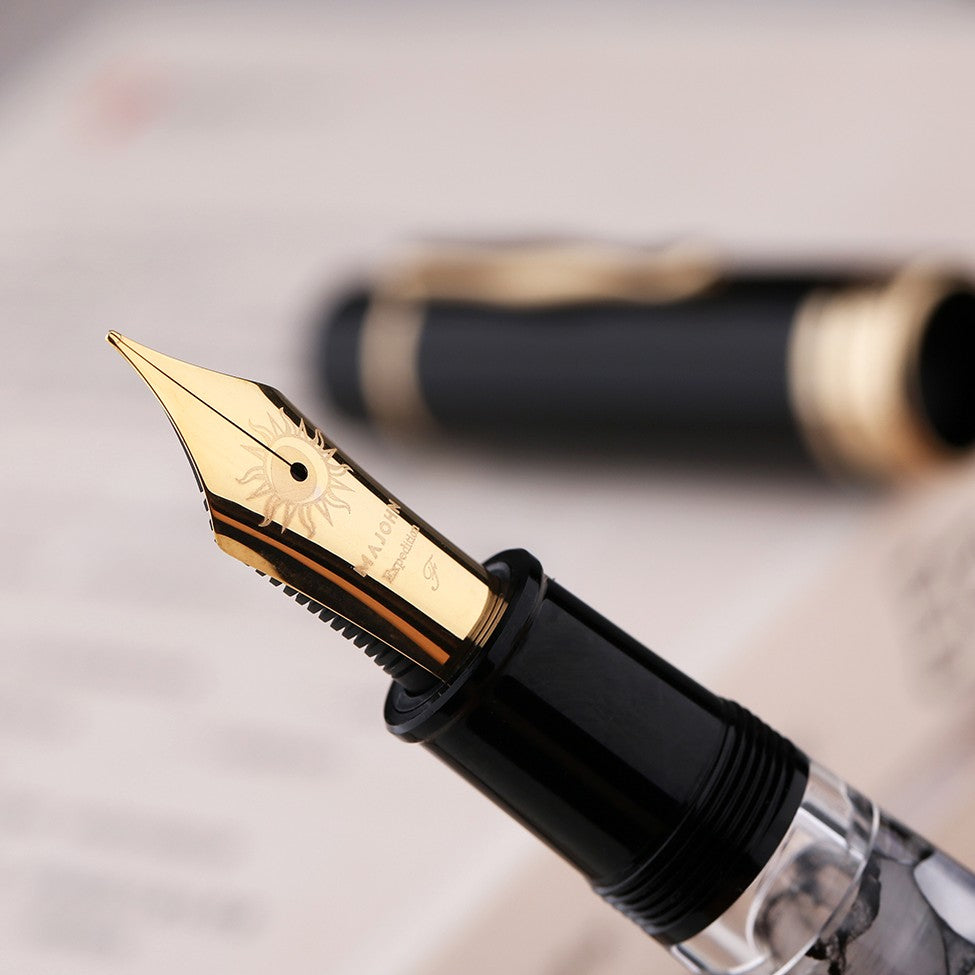 Moonman Sun Expedition Size 8 Fountain Pen Nib  – Gold-Plated Replacement Nib Unit for P139 & P140 Fountain Pens