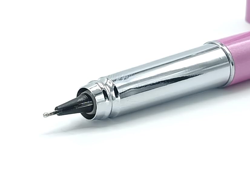 Hero 70 All-Rounder Metal Body Fountain Pen with Smooth 360-Degree Angle Nib – Fixed Converter and Chrome Trims (Pink Purple)