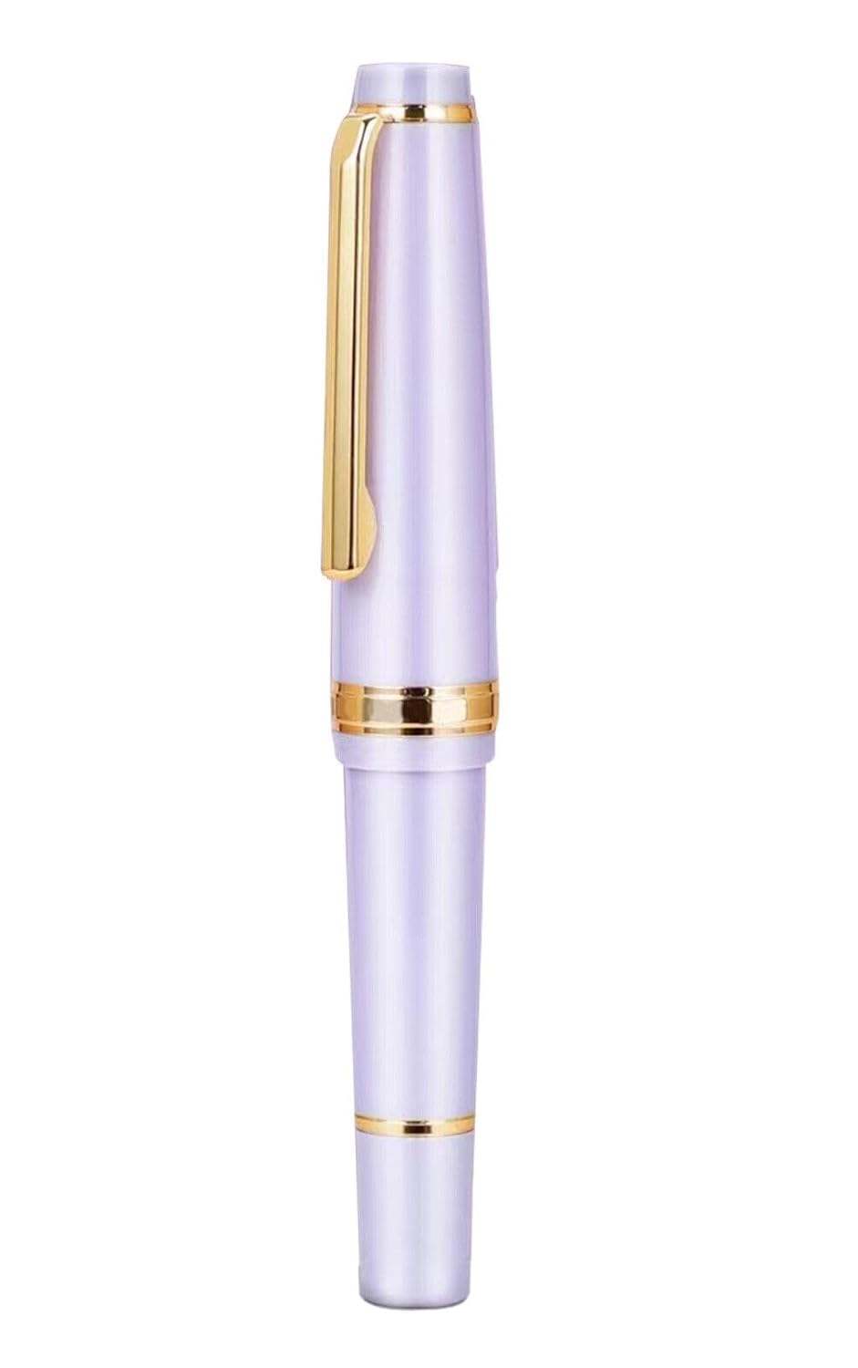 Jinhao 82 Mini Fountain Pen , Smooth Writing Pocket Pen, Gold Trim, Acrylic Purple-Green, Includes Converter