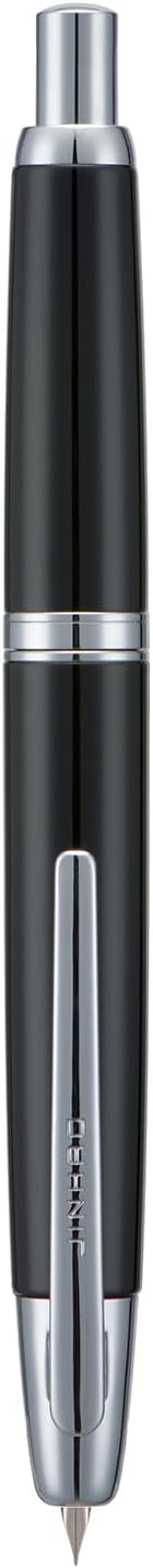 Jinhao 10 Capless Fountain Pen with Box,Retractable Fine Nib with Ink Converter Set (Silver Clip)