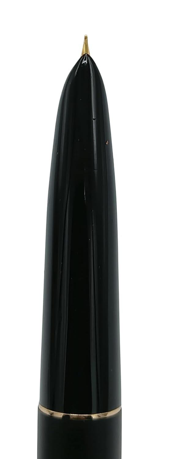 Jinhao 911 Matt Black Fountain Pen – Extra Fine Nib, Metal Body, Classic Design with Gold Trim & Converter