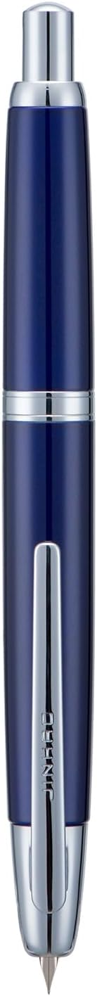 Jinhao 10 Capless Fountain Pen with Box,Retractable Fine Nib with Ink Converter Set (Silver Clip)