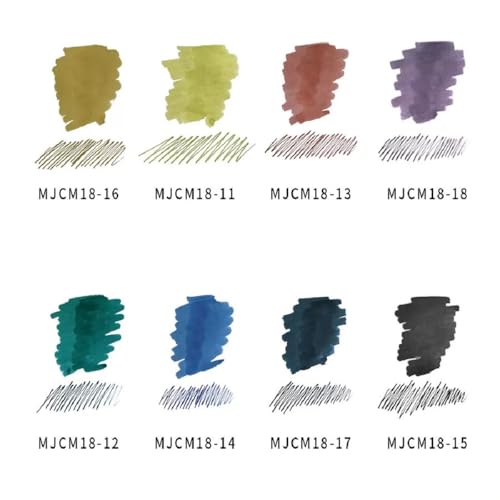 Moonman - Dark Green 18ml Glass Bottle With Colorful Fresh Pigment Type, Waterproof Ink That Does Not Fade, Classic Designed Bottle Ink