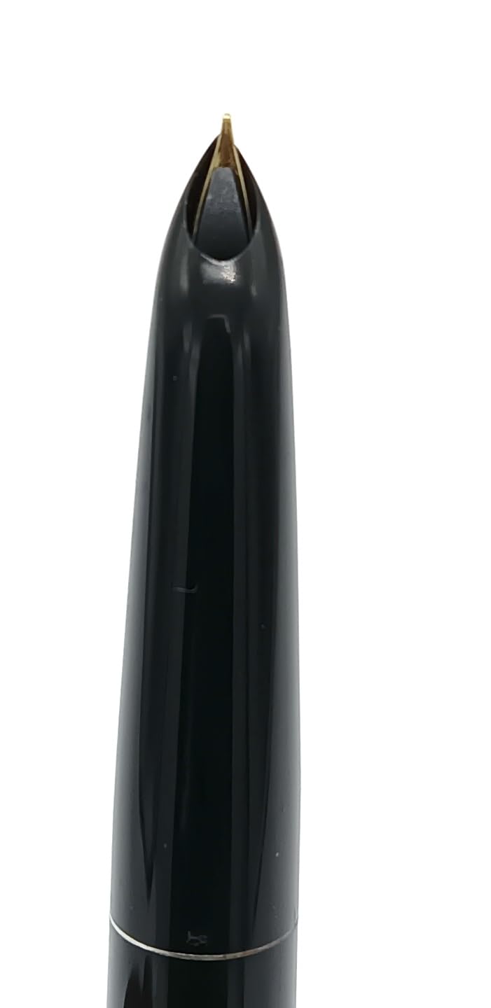 Hero Pen 330 Original Fountain Pen – Iridium Tipped Fine Nib, Gold Cap, Black Body