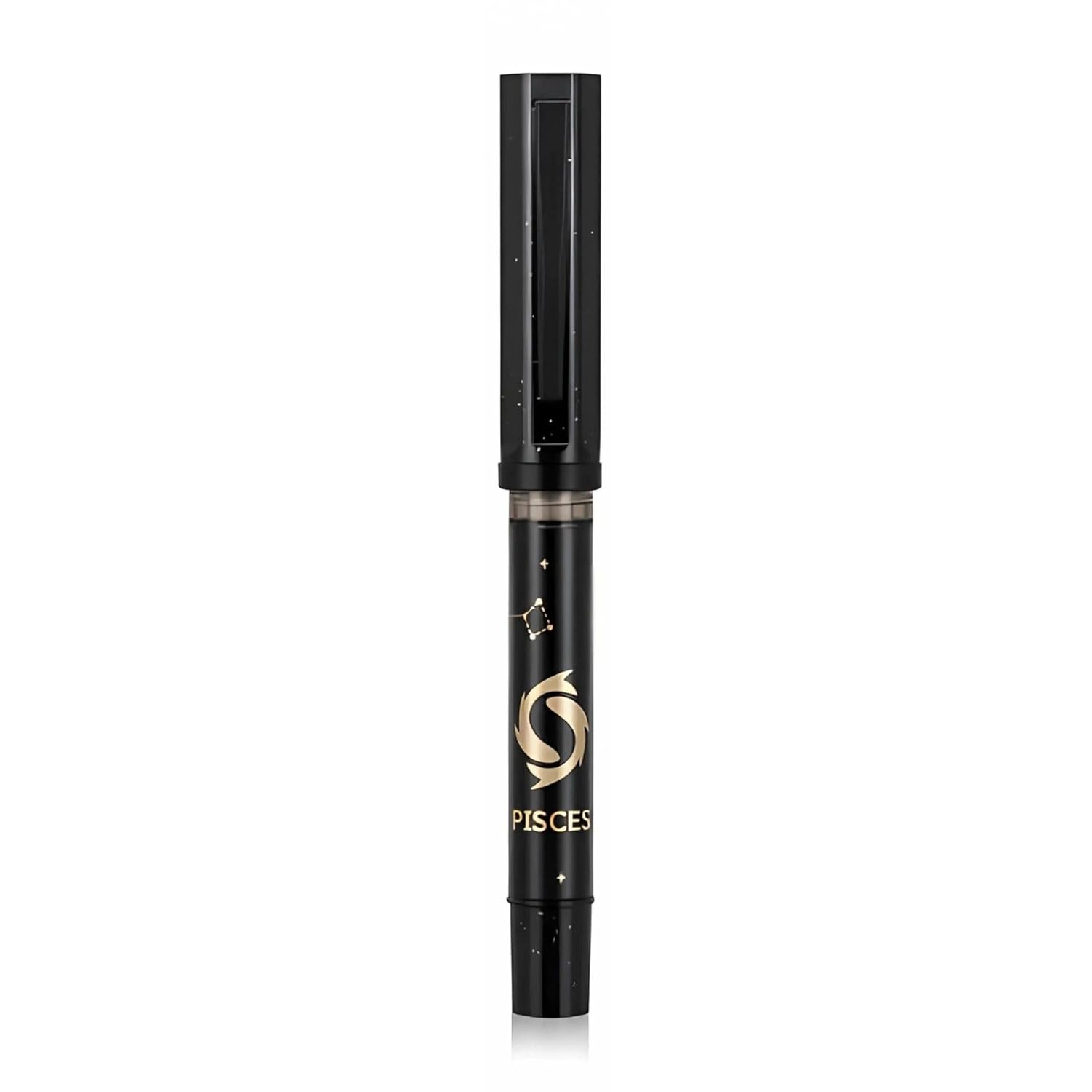 Jinhao 58A Zodiac Constellation Fountain Pen – Fine Nib (0.5mm), Black Resin Body with Ink Converter