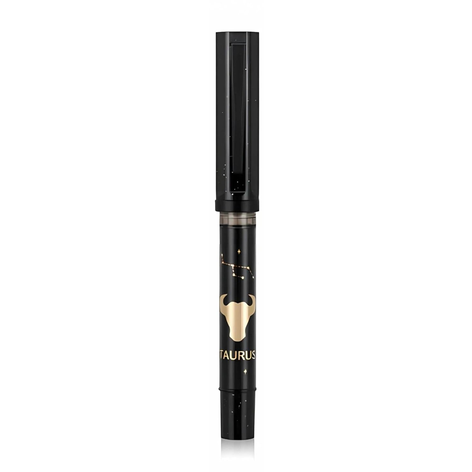 Jinhao 58A Zodiac Constellation Fountain Pen – Fine Nib (0.5mm), Black Resin Body with Ink Converter