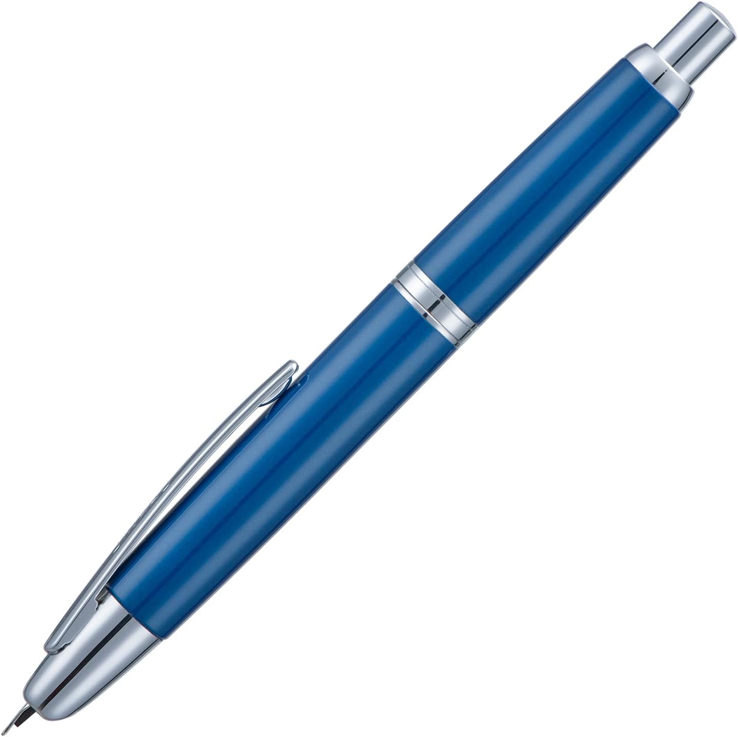 Jinhao 10 Capless Fountain Pen with Box,Retractable Fine Nib with Ink Converter Set (Silver Clip)