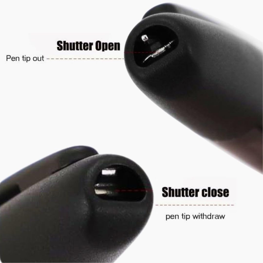 Jinhao 20 Press Retractable Fountain Pen – Transparent Black Colors –  Plastic Body (Black clip) -Fine & Extra Fine Nib with Converter – Smooth Writing Daily Pen (No Ink Included)