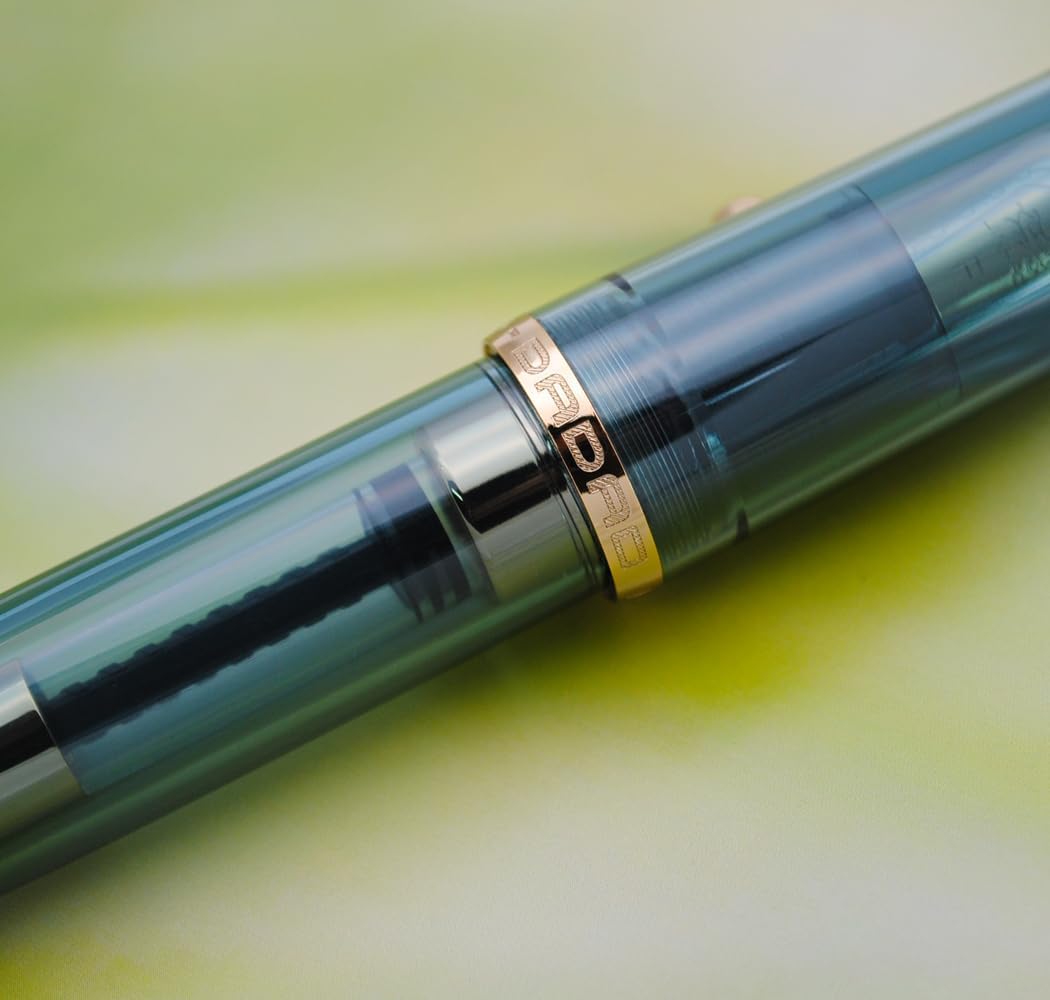 Jinhao 9019 Dadao Transparent Blue Fountain Pen – Oversized #8 Nib with Large-Capacity Ink Converter