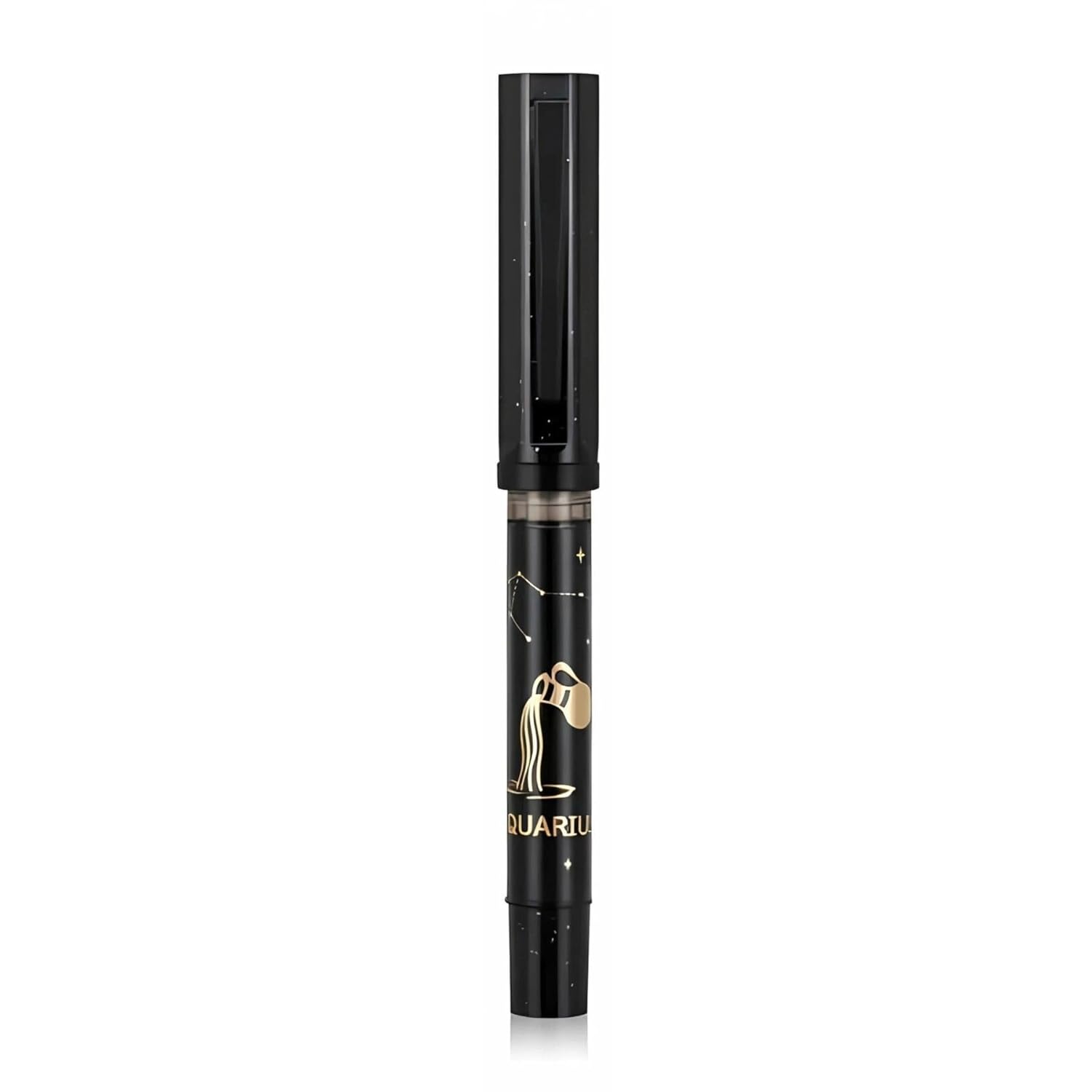 Jinhao 58A Zodiac Constellation Fountain Pen – Fine Nib (0.5mm), Black Resin Body with Ink Converter