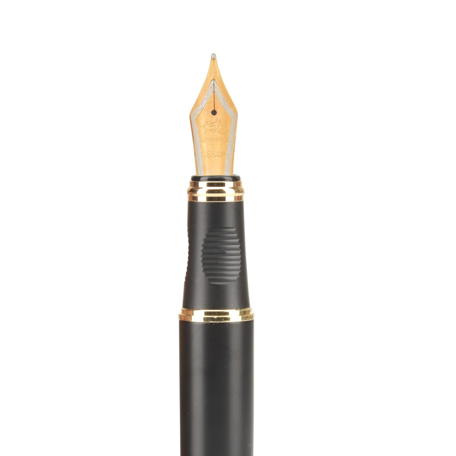 Jinhao X450 Fountain Pen – Matt Black Color, Gold Trim, Medium Nib Options, Elegant Writing Instrument
