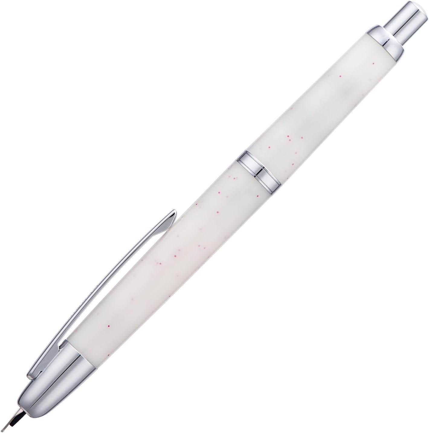 Jinhao 20 Retractable Fountain Pen – Winter Snow- Plastic Body(Silver clip) – Fine Nib with Converter – Smooth Writing Daily Pen