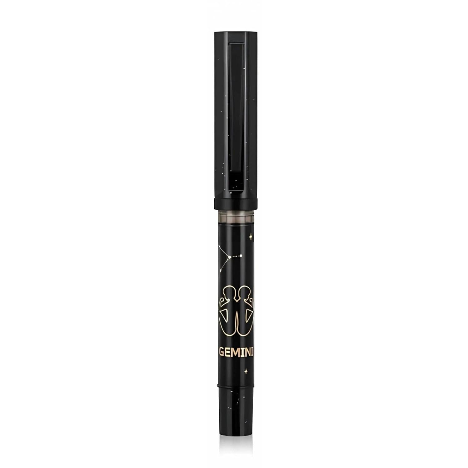 Jinhao 58A Zodiac Constellation Fountain Pen – Fine Nib (0.5mm), Black Resin Body with Ink Converter