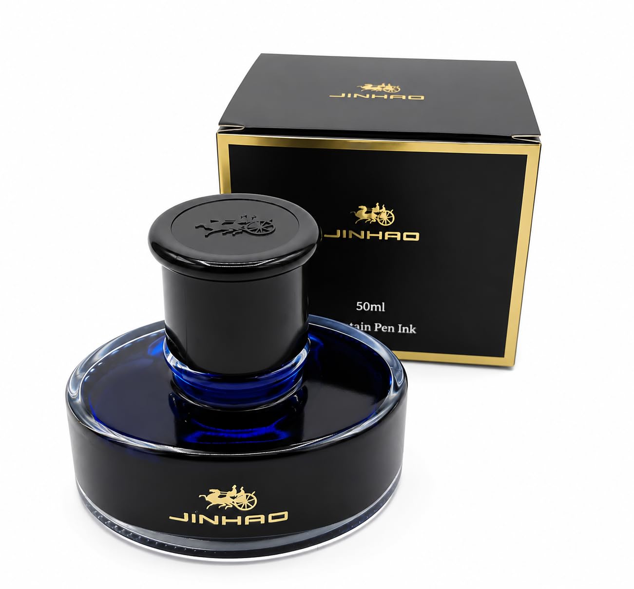 Jinhao 50ml Blue Ink Bottle – Smooth & Permanent Ink for Fountain Pens, Dip Pens & Brush Pens