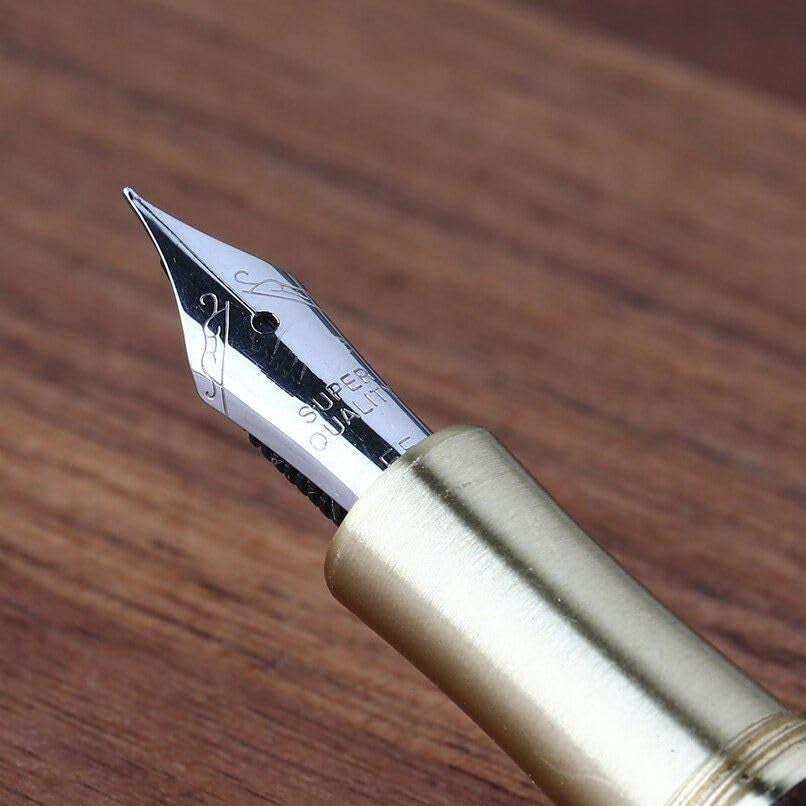 Moonman M7 Natural Wood Fountain Pen – Fine Iridium Nib, Smooth Writing, Elegant Calligraphy Pen for Office & Journaling (Red Rosewood)