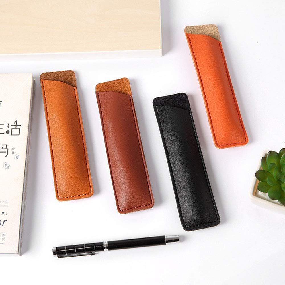 Moonman PU Leather Single Pen Pouch – Stylish & Portable Pen Case Holder (1pc / 5pcs / 10pcs)