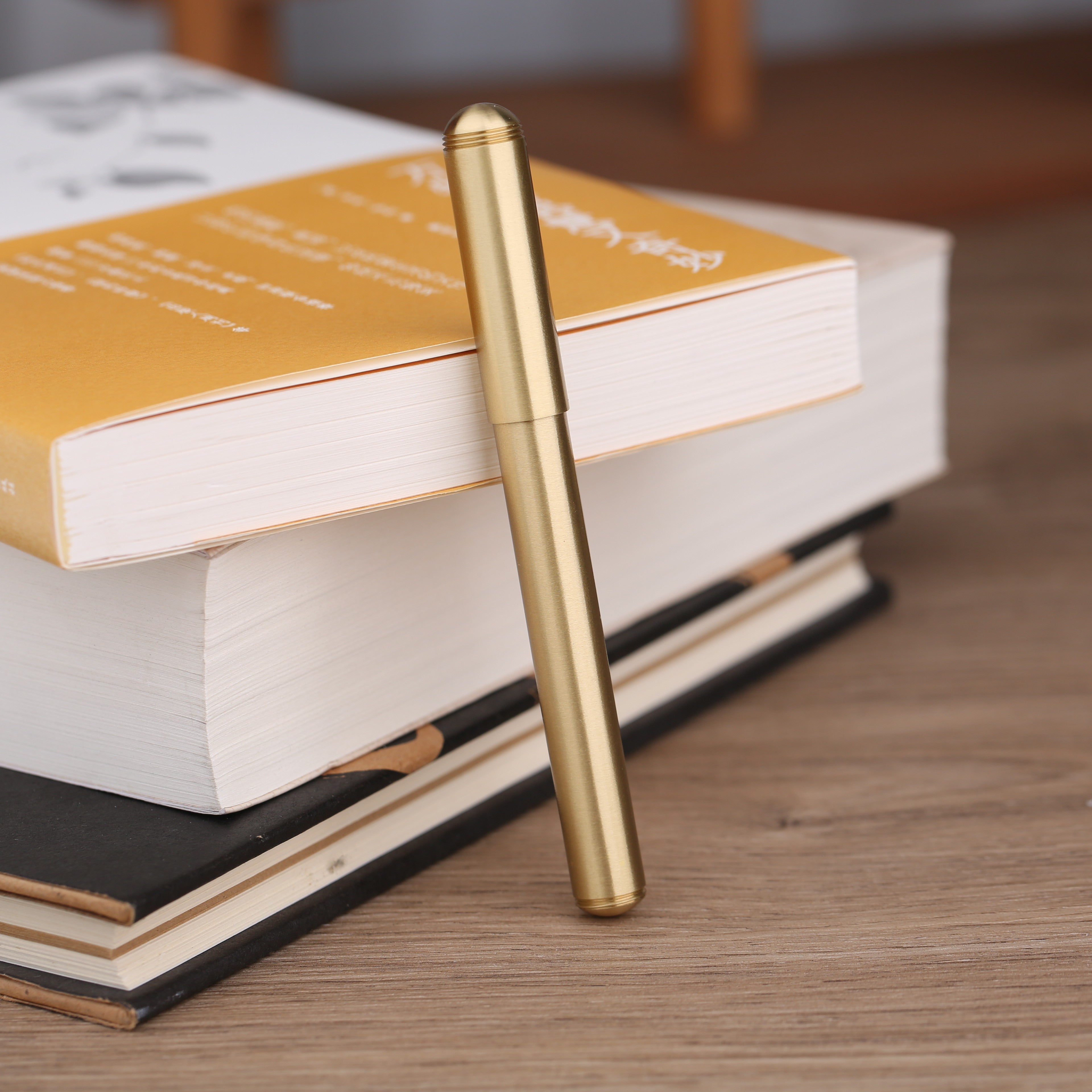 Delike Brass Fountain Pen  – Solid Brass Metal Body Luxury Writing Pen, Smooth Fine Point Signature Pen for Office, Journaling & Calligraphy