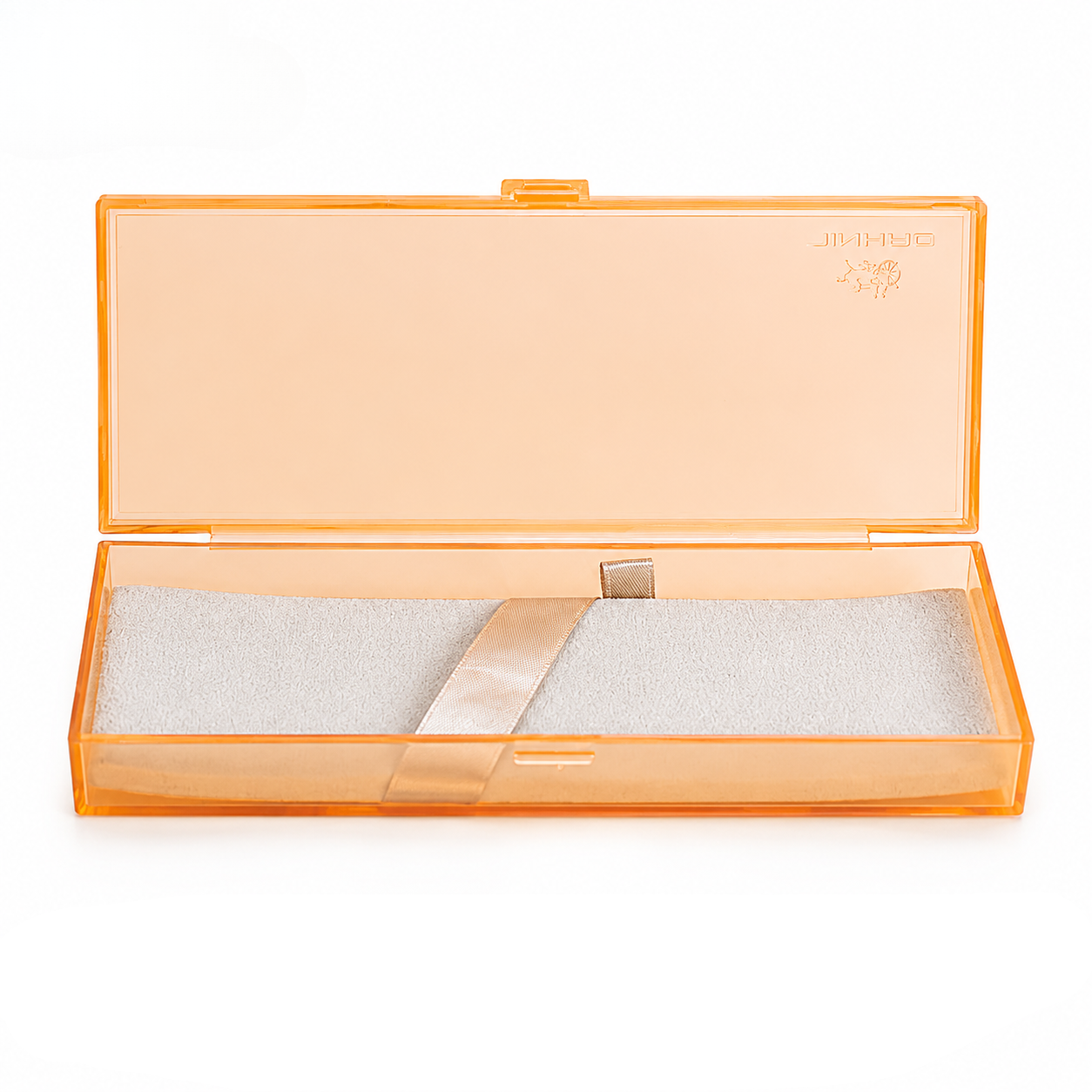 Jinhao Transparent Pen Box – Pen Gift & Storage Case (Orange)