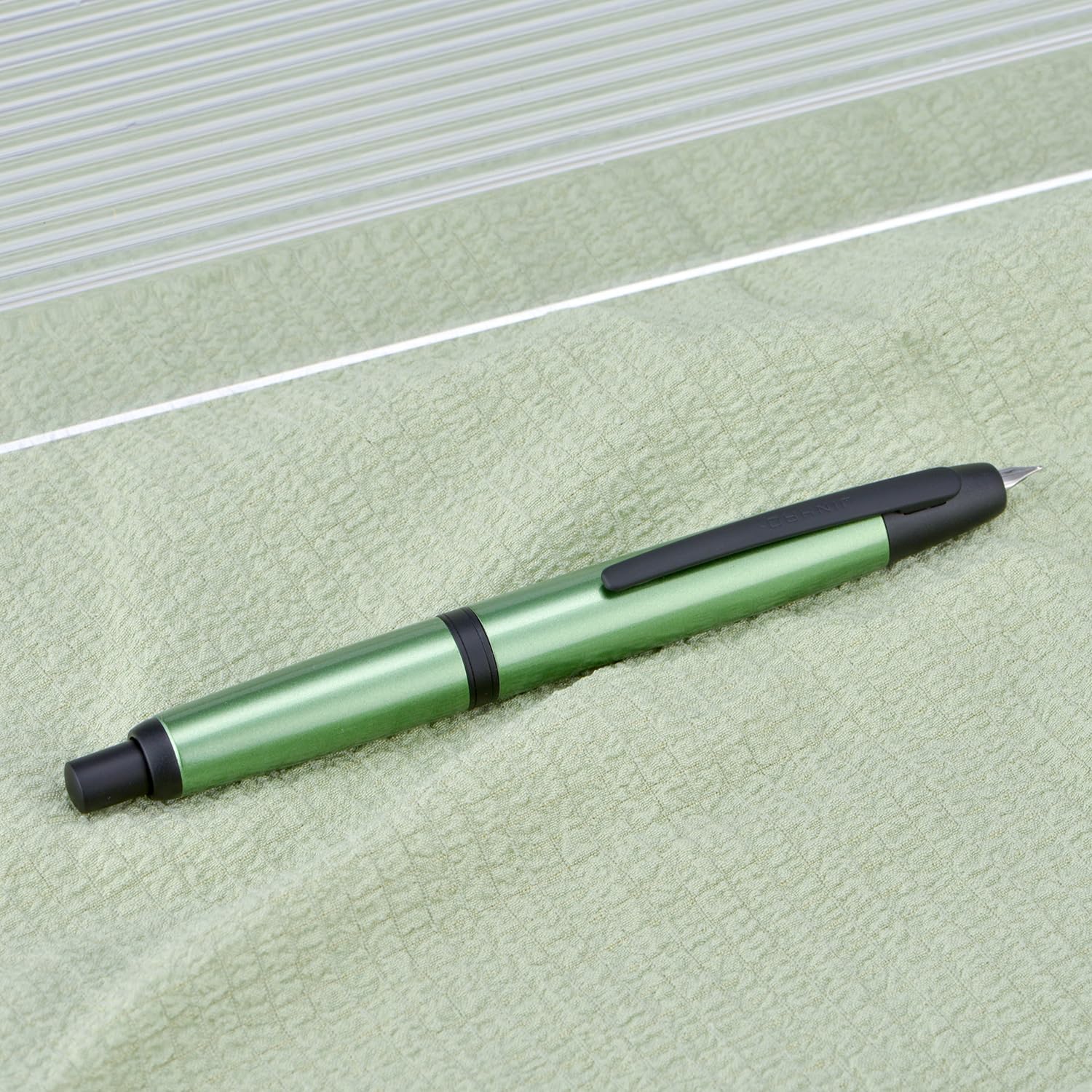 Jinhao 10 Capless Fountain Pen with Box – Matte Black, Sea Pine Green, Gradient Dark Blue, Retractable Fine Iridium Nib( Black Clip) Ink Converter Set