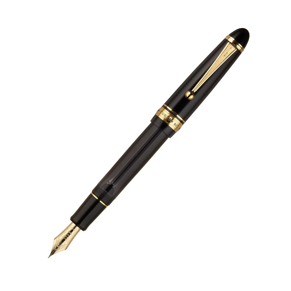 Pilot Custom 823 Transparent Black GT Fountain Pen – 14K Gold Nib - Vacuum Filling Demonstrator Pen