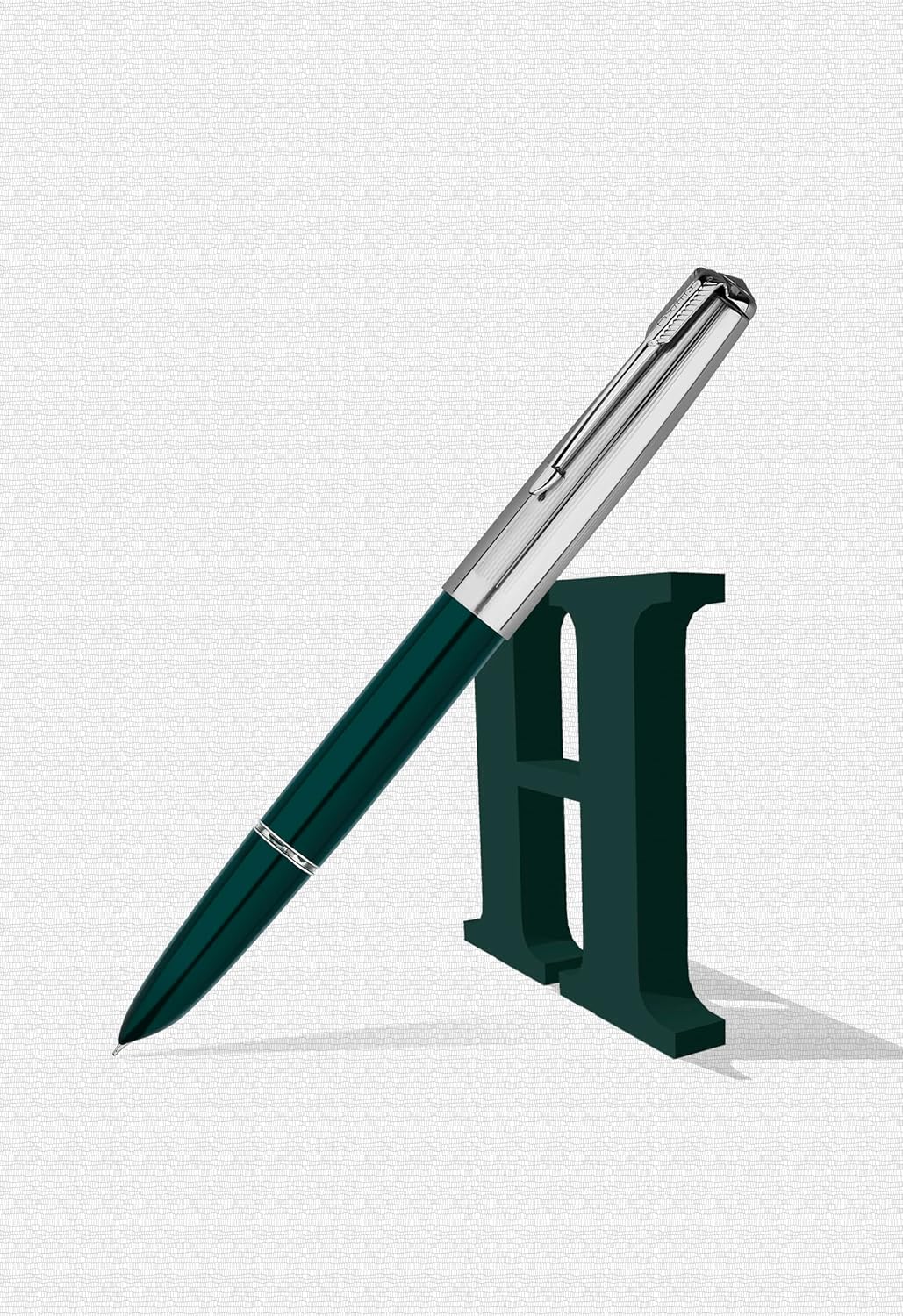 Hero 616 Fountain Pen with Iridium Extra-Fine 0.3mm Nib – Silver Cap, Smooth Writing, Lightweight Design with Converter – Available in Black, Green & Maroon