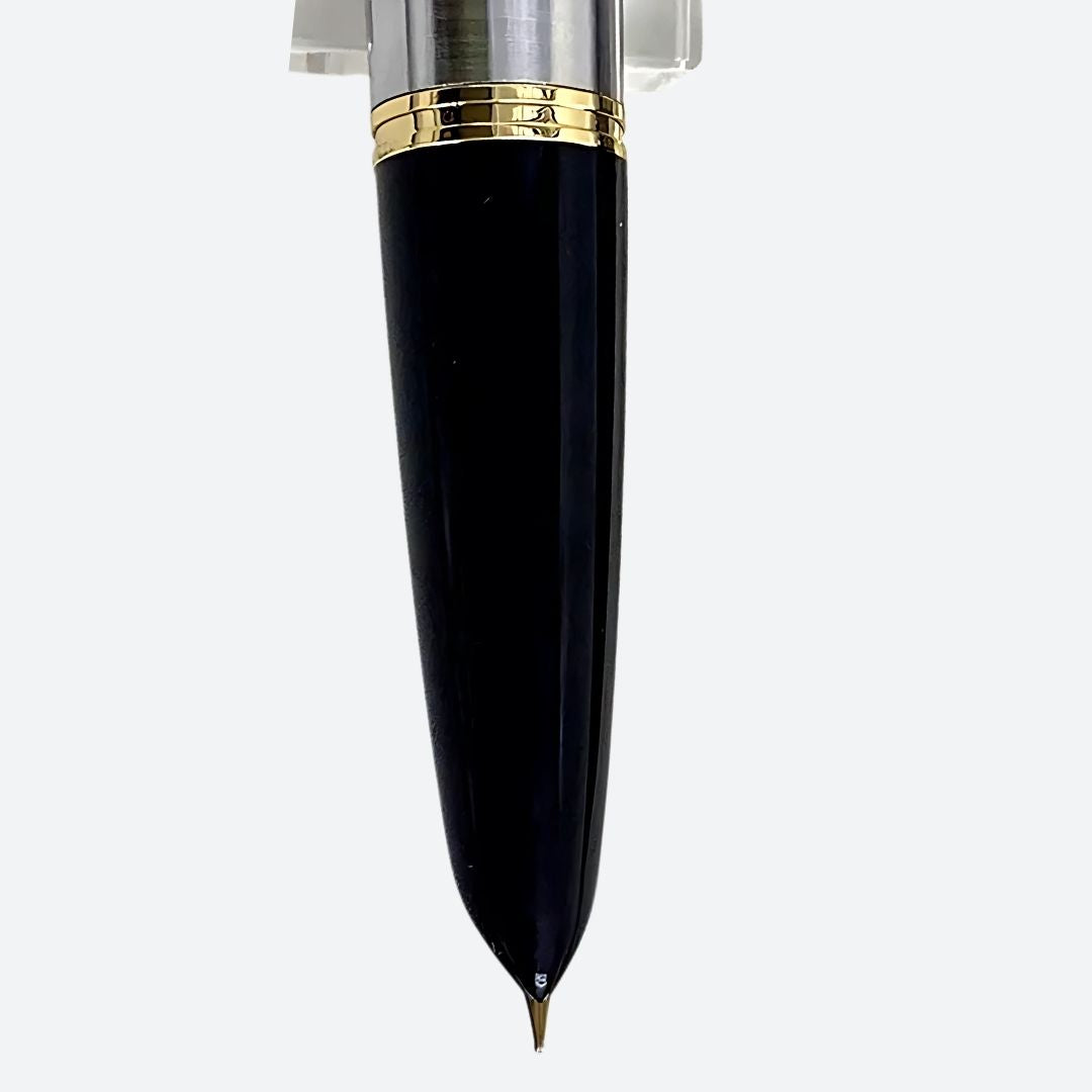 Wing Sung 601 Steel Fountain Pen – 0.5mm Fine Nib, Vacumatic Filling System, Push Cap, Gold Clip – Includes Converter & Box (No Ink)