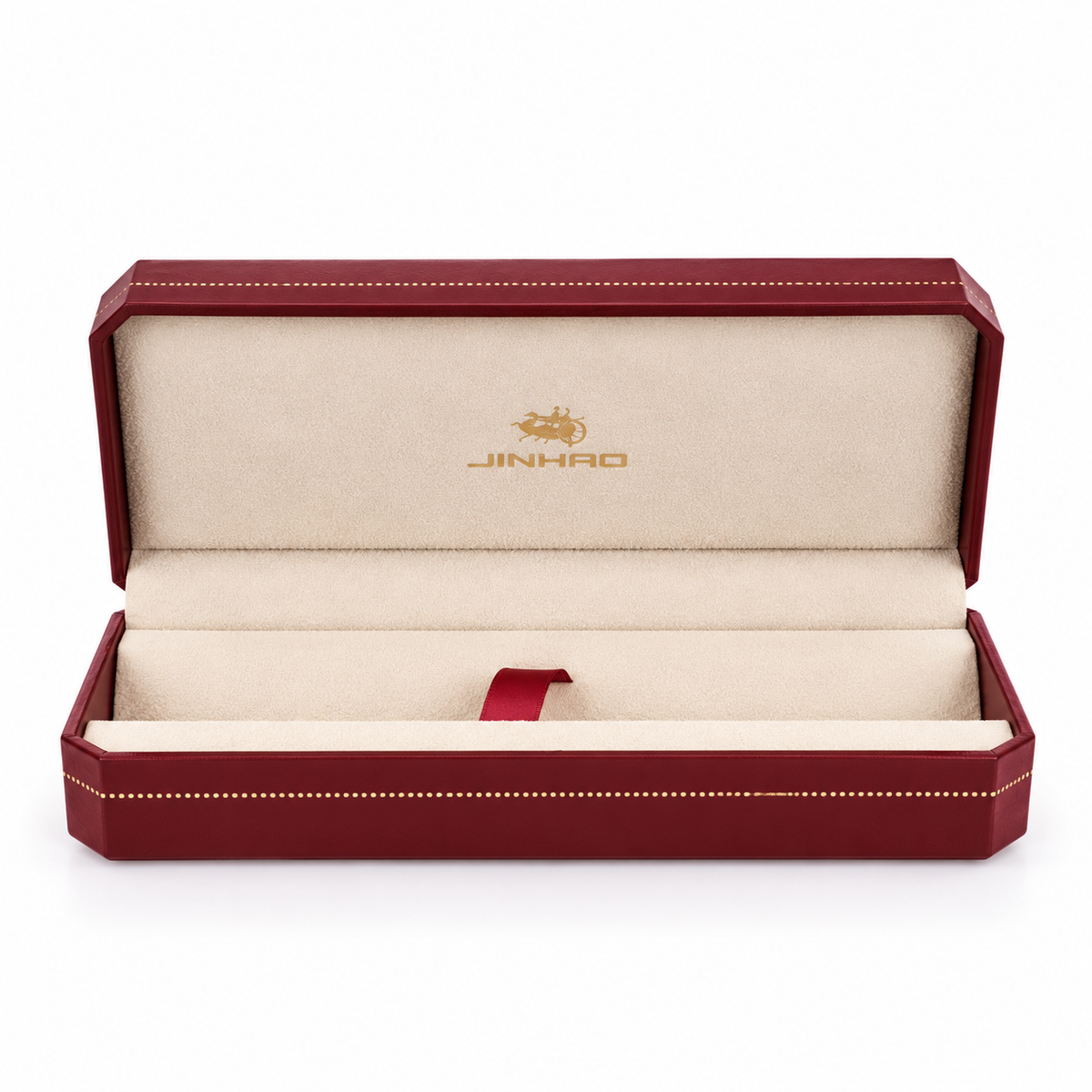 Jinhao  Premium PU Leather Pen Gift Box with Soft Velvet-Like Interior | Luxury Fountain Pen Storage & Presentation Case – Burgundy Red