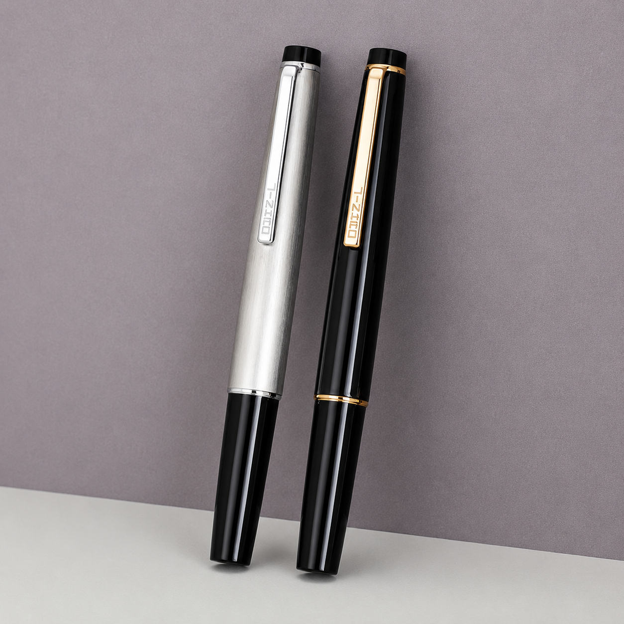 Jinhao 59 Mini Fountain Pen with Converter – Smooth Nib Pocket Fountain Pen, Compact Metal Cap, Smooth Writing Pen for Office, Travel & Gift, Black/Silver
