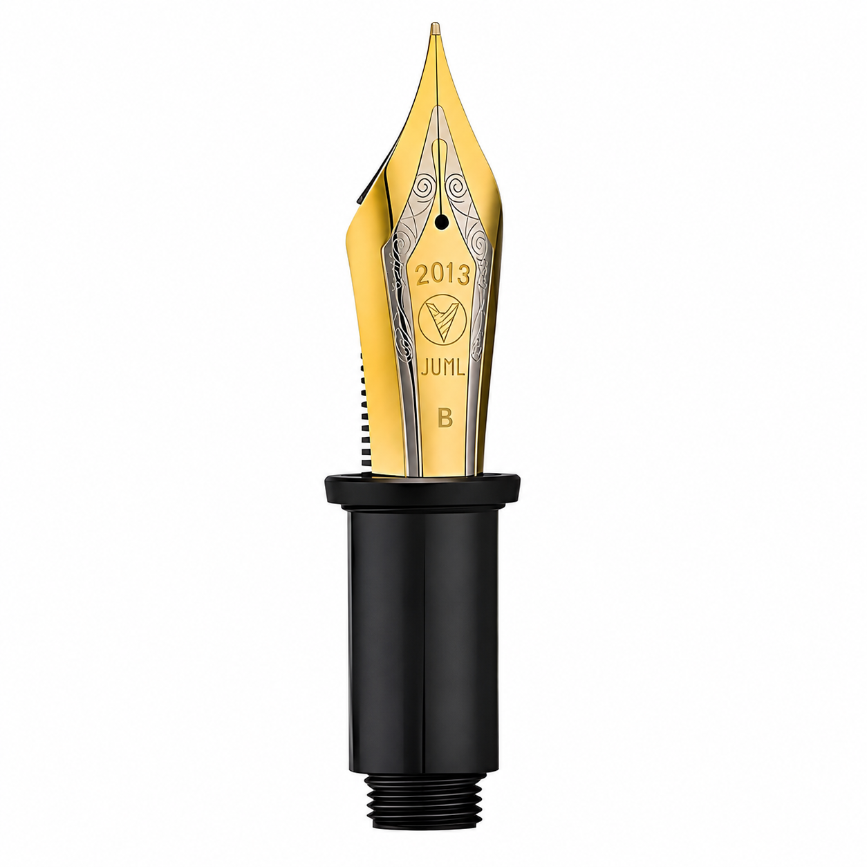 Wing Sung Junlai 930 Fountain Pen Replacement Nib Section – #9 Dual-Tone Iridium Nib, Fine/Medium/Broad Options