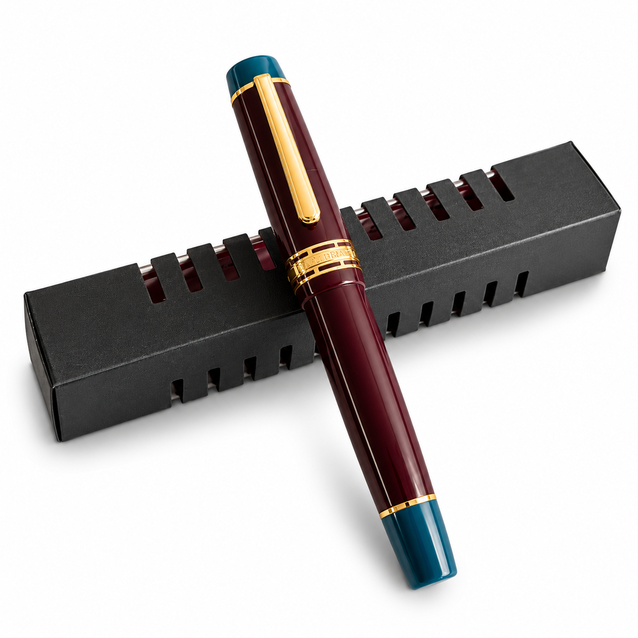 Wing Sung 630 Bespoke Limited Edition Fountain Pen – Size 8 Fine Nib, Ink Window, Piston Filling System, Premium Resin Body
