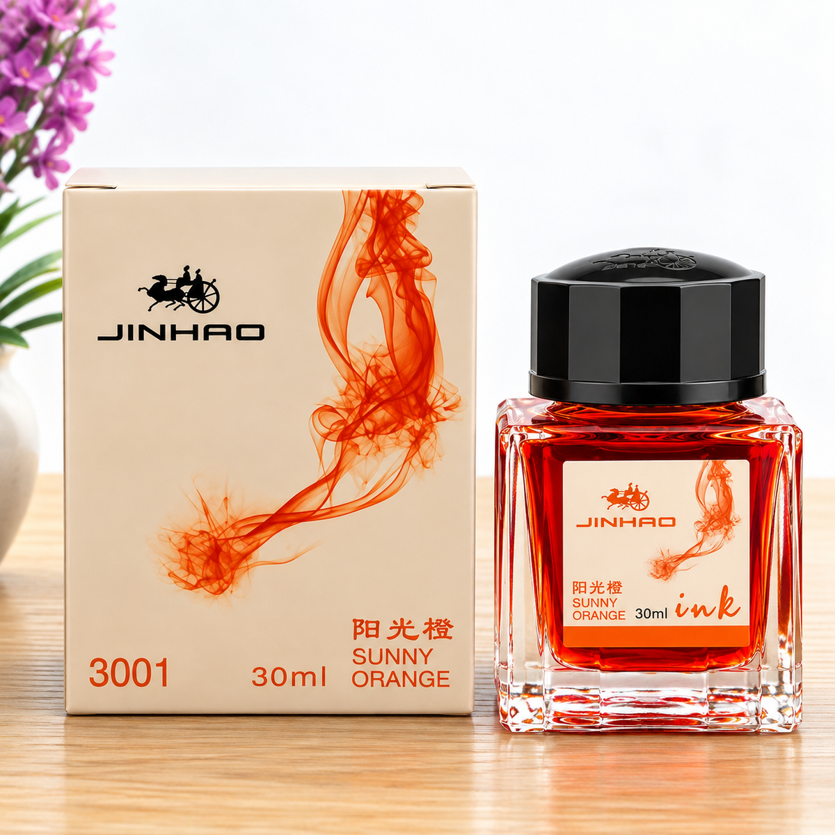 Jinhao 30ml Sunny Orange Ink Bottle for Fountain Pens – Model 3001