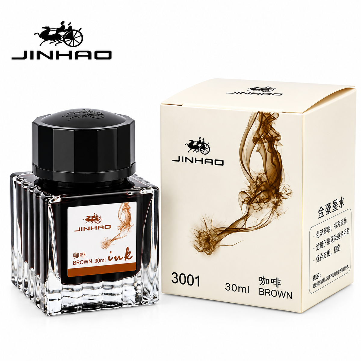 Jinhao 30ml Brown Ink Bottle for Fountain Pens (Model 3001)