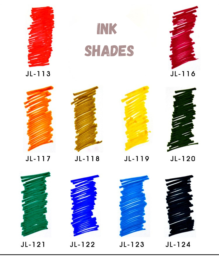 Wing Sung Junlai Premium Fountain Pen Ink 35ml Bottle - Vibrant Ink for Smooth Writing, Office Journaling Gift