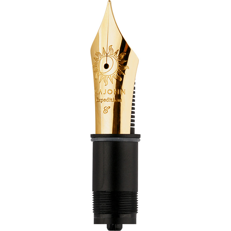 Moonman Sun Expedition Size 8 Fountain Pen Nib  – Gold-Plated Replacement Nib Unit for P139 & P140 Fountain Pens