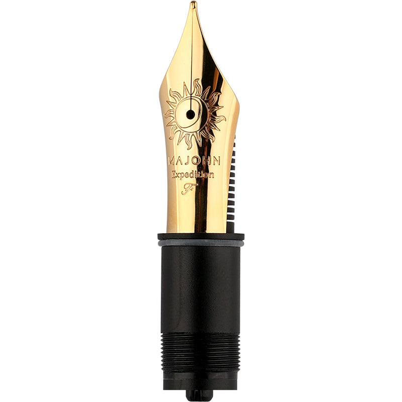 Moonman Sun Expedition Size 8 Fountain Pen Nib  – Gold-Plated Replacement Nib Unit for P139 & P140 Fountain Pens
