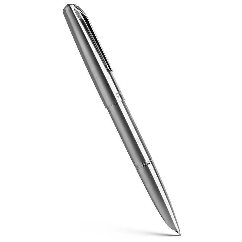 Moonman Ti200 Stainless Steel Fountain Pen - Fine Nib, Classic Smooth Writing Pen